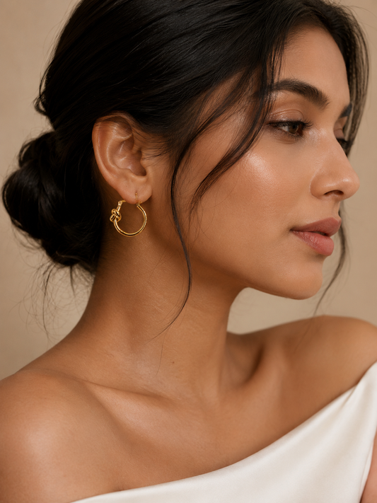 Knot Luxe Hoop Earring