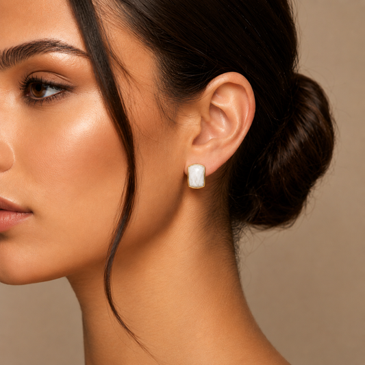 Milky Glow Studs