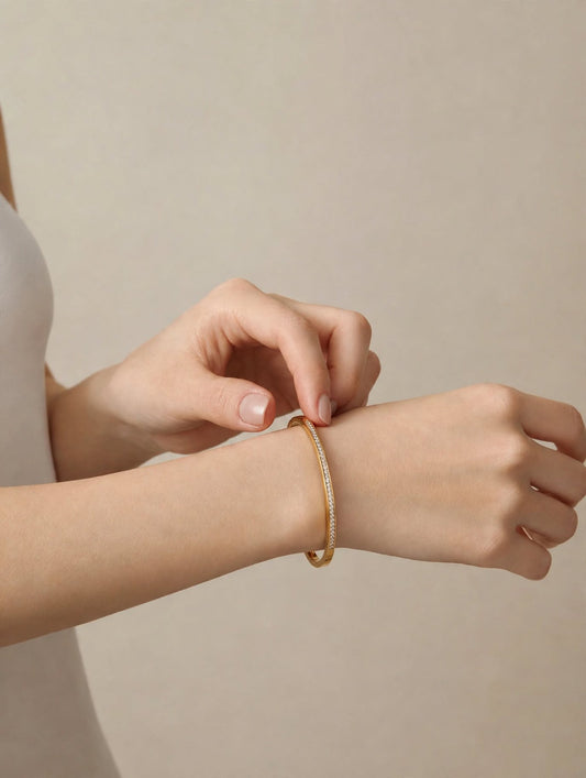 Crystal Line Bangle