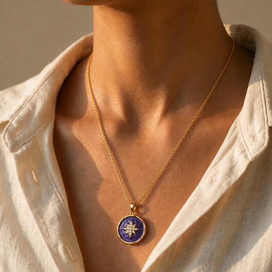 Lavender Star Celeste Pendant
