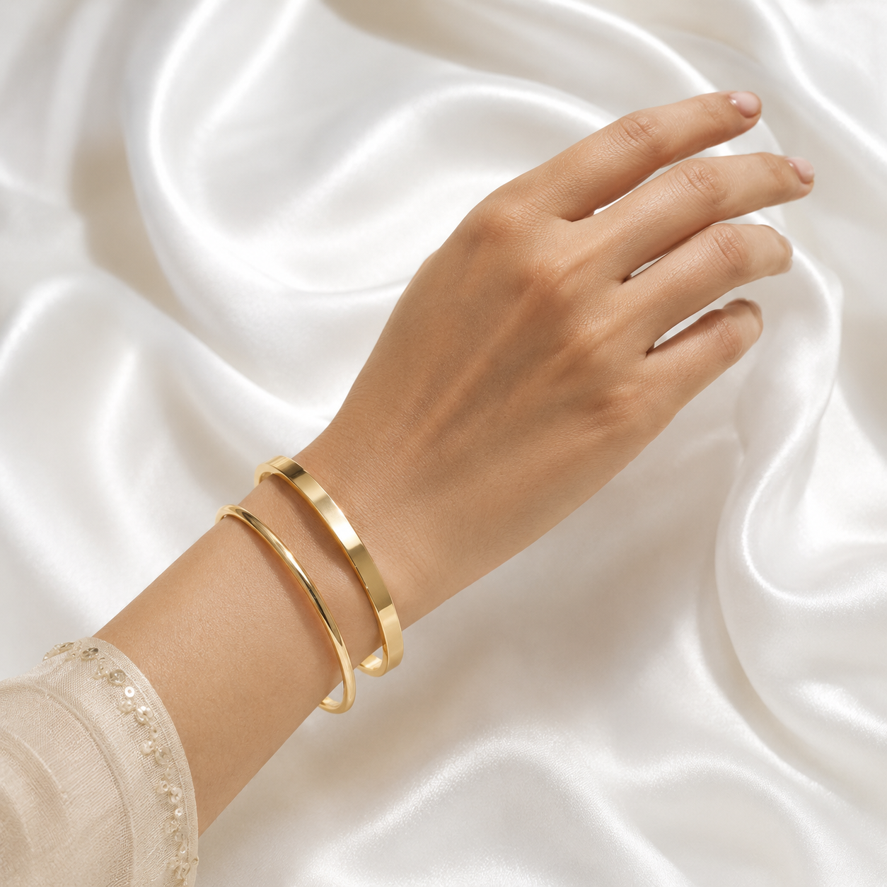 Classic Gold Duo Bangles