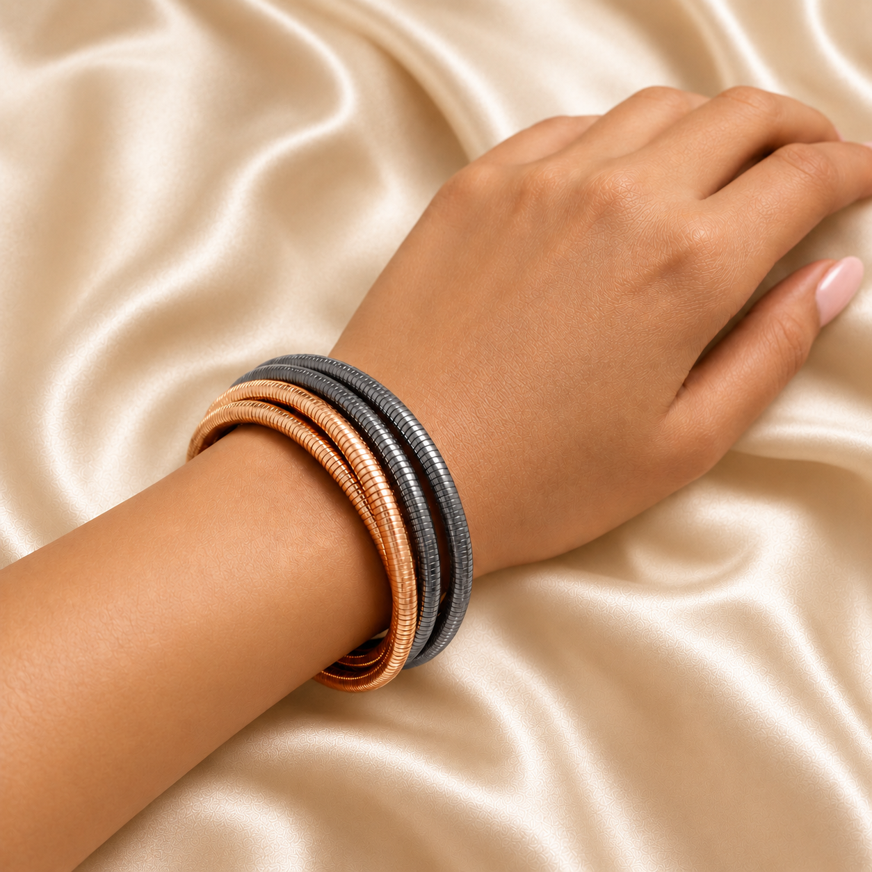Midnight & Rose Stack Bangle