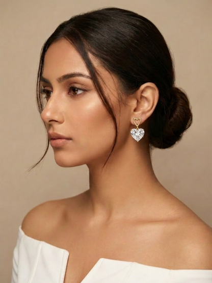 Heart Drop Earrings