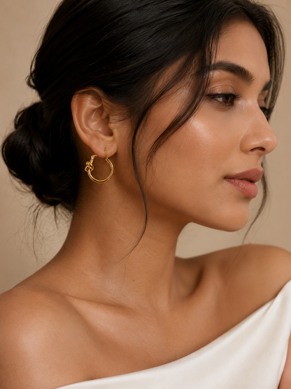 Knot Luxe Hoop Earring