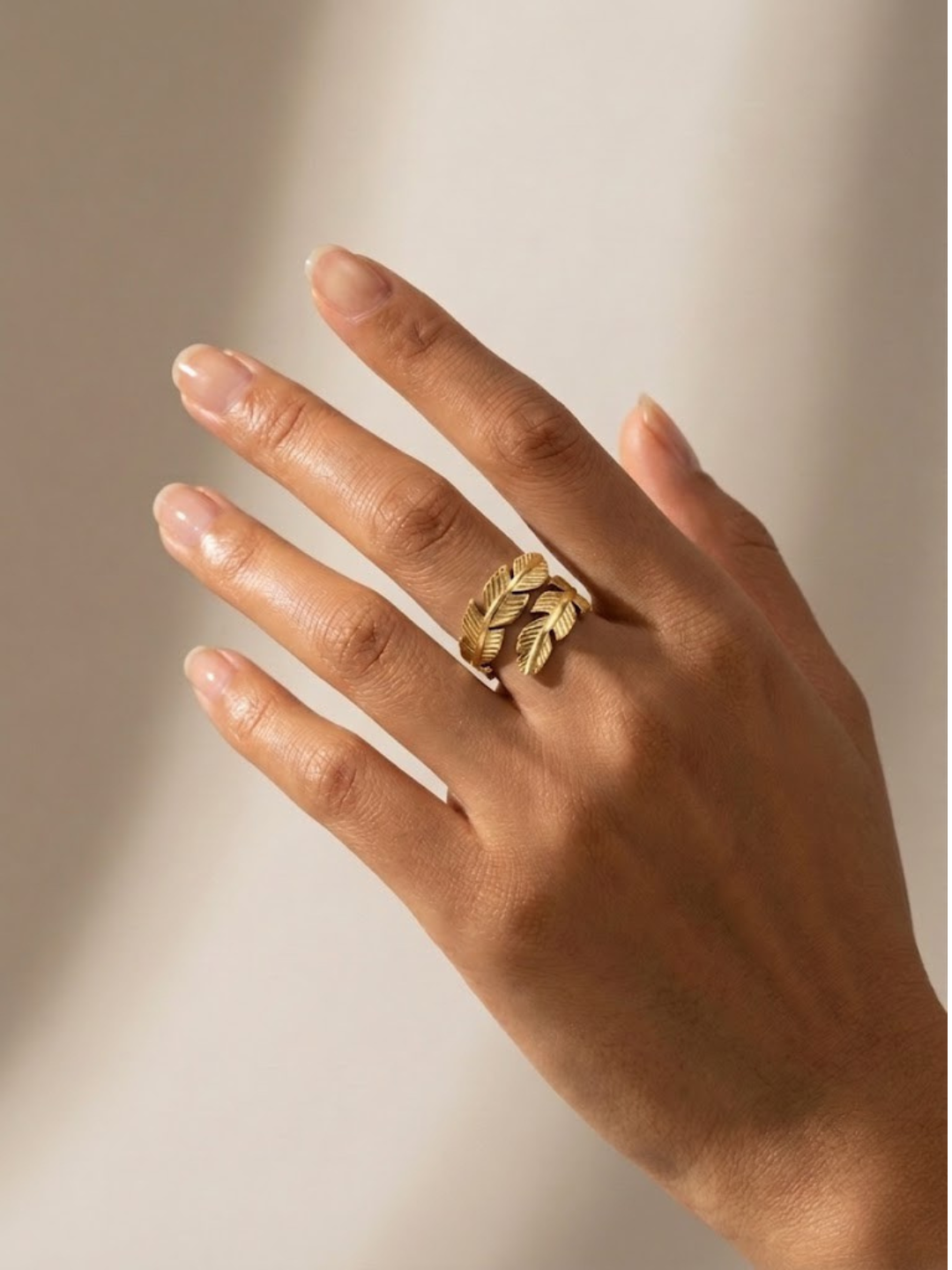 Feather Leaf Ring