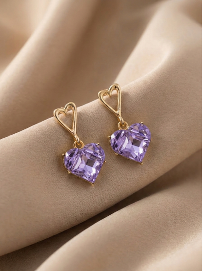 Heart Drop Earrings