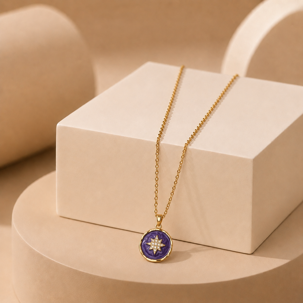 Lavender Star Celeste Pendant