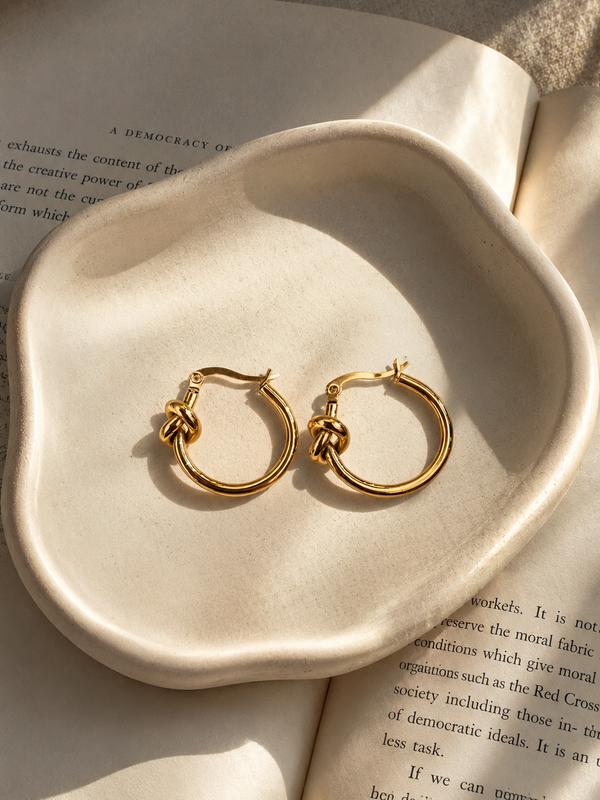 Knot Luxe Hoop Earring