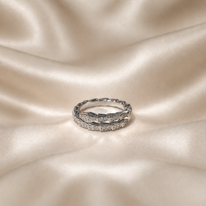Crystal Link Ring