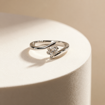 Open Solitaire Ring