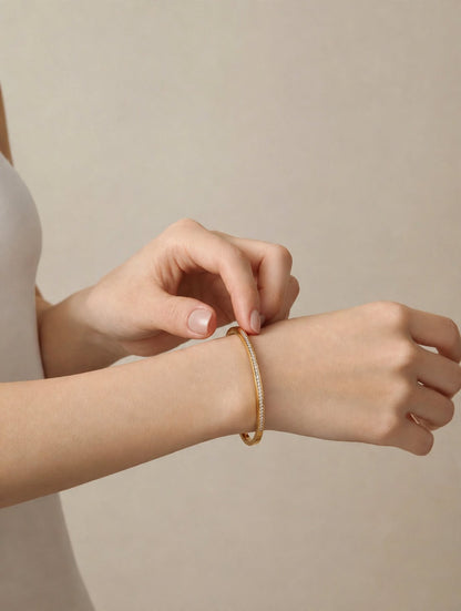 Crystal Line Bangle