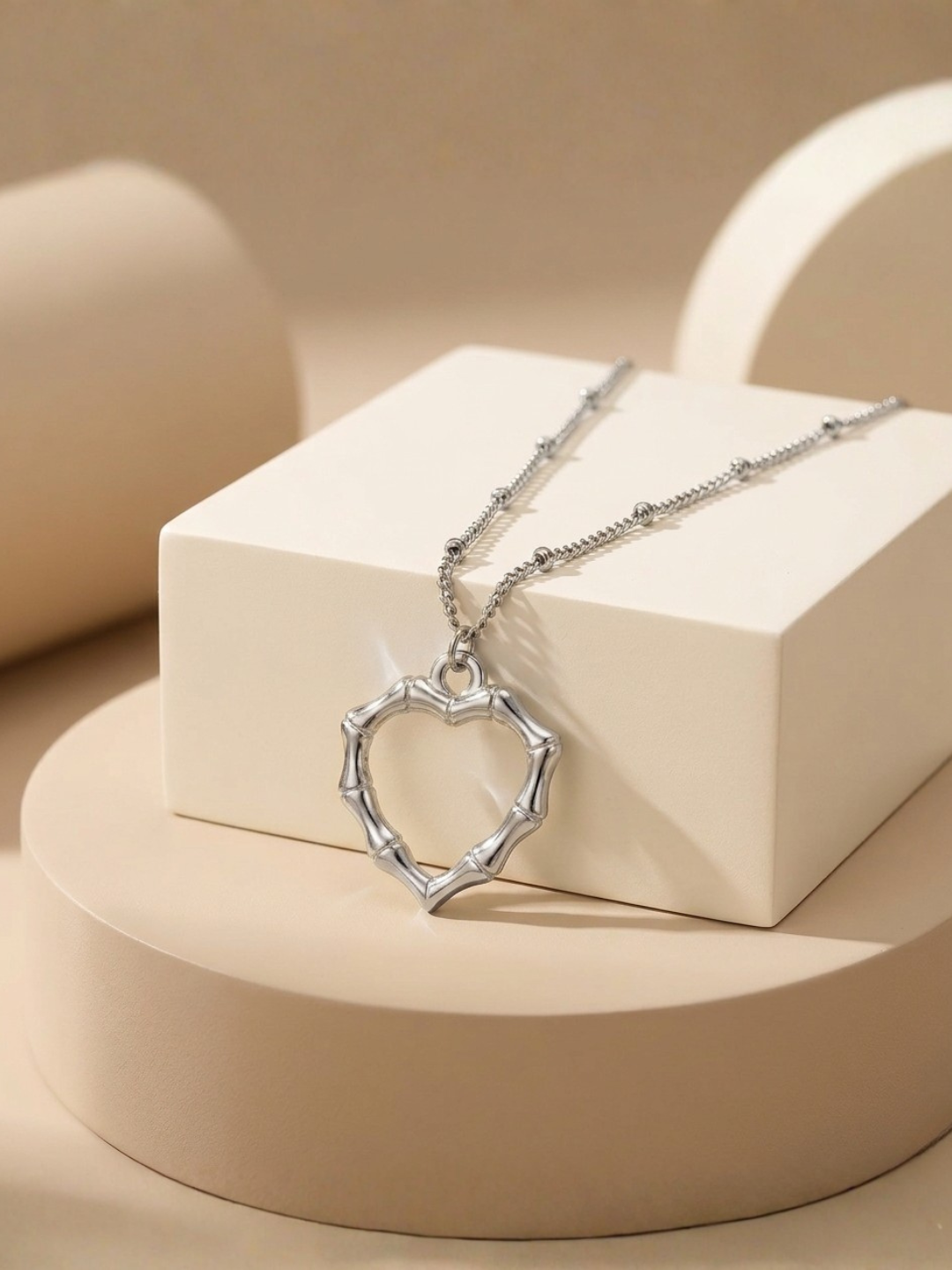 Bamboo Heart Necklace