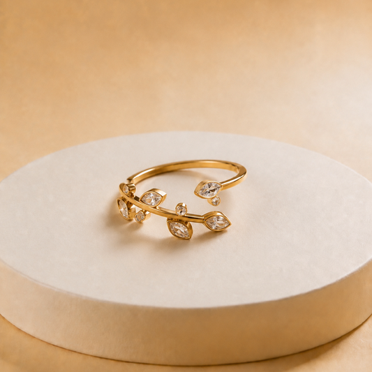 Crystal Flutter Ring