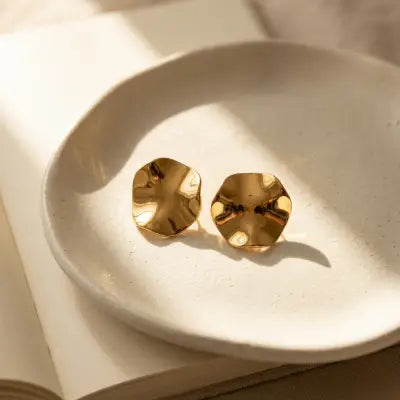 Gilded Wave Studs