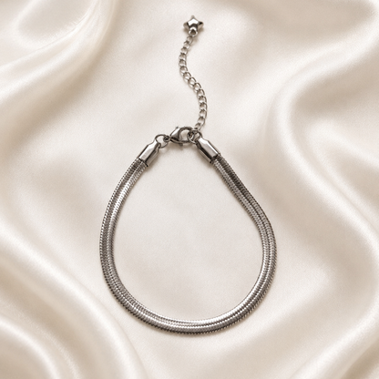 Celeste Silver Bangle