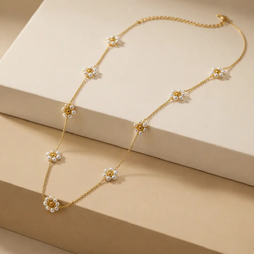 Pearl Flora Necklace