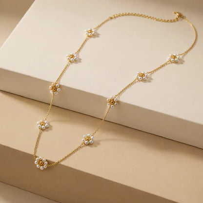 Pearl Flora Necklace