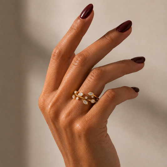 Crystal Flutter Ring