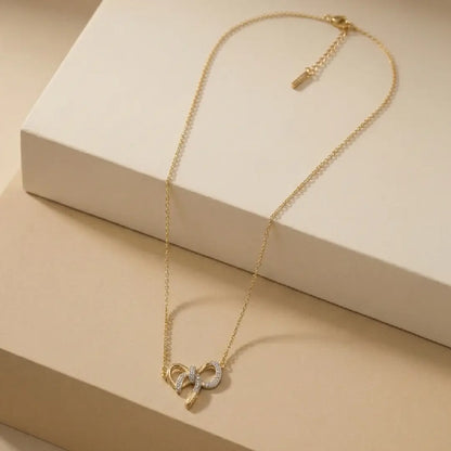 Lustre Ribbon Necklace