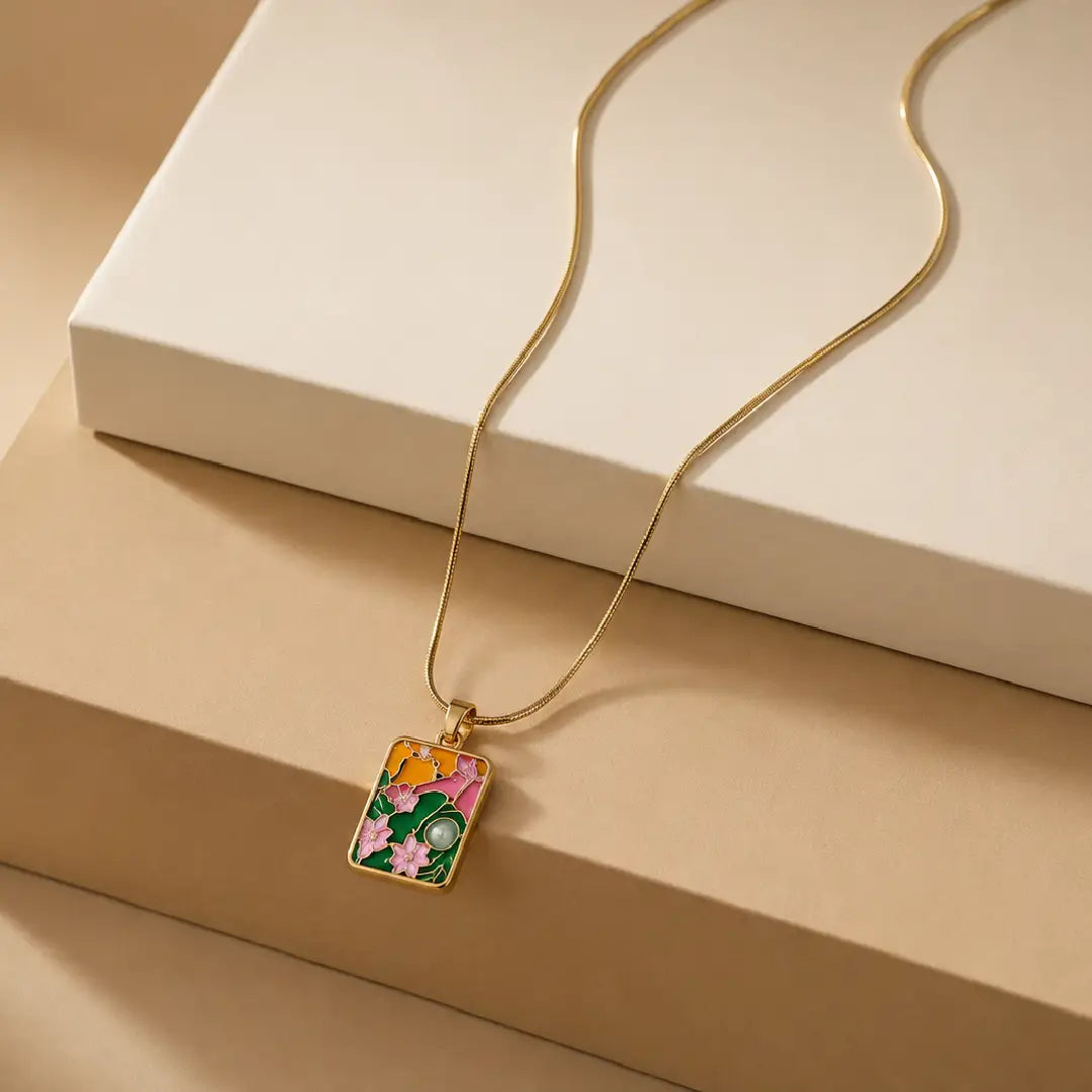 Wildflower Mosaic Necklace