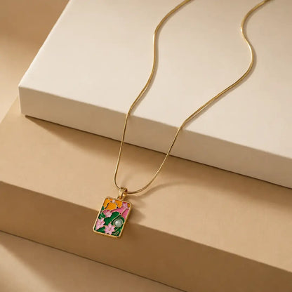 Wildflower Mosaic Necklace