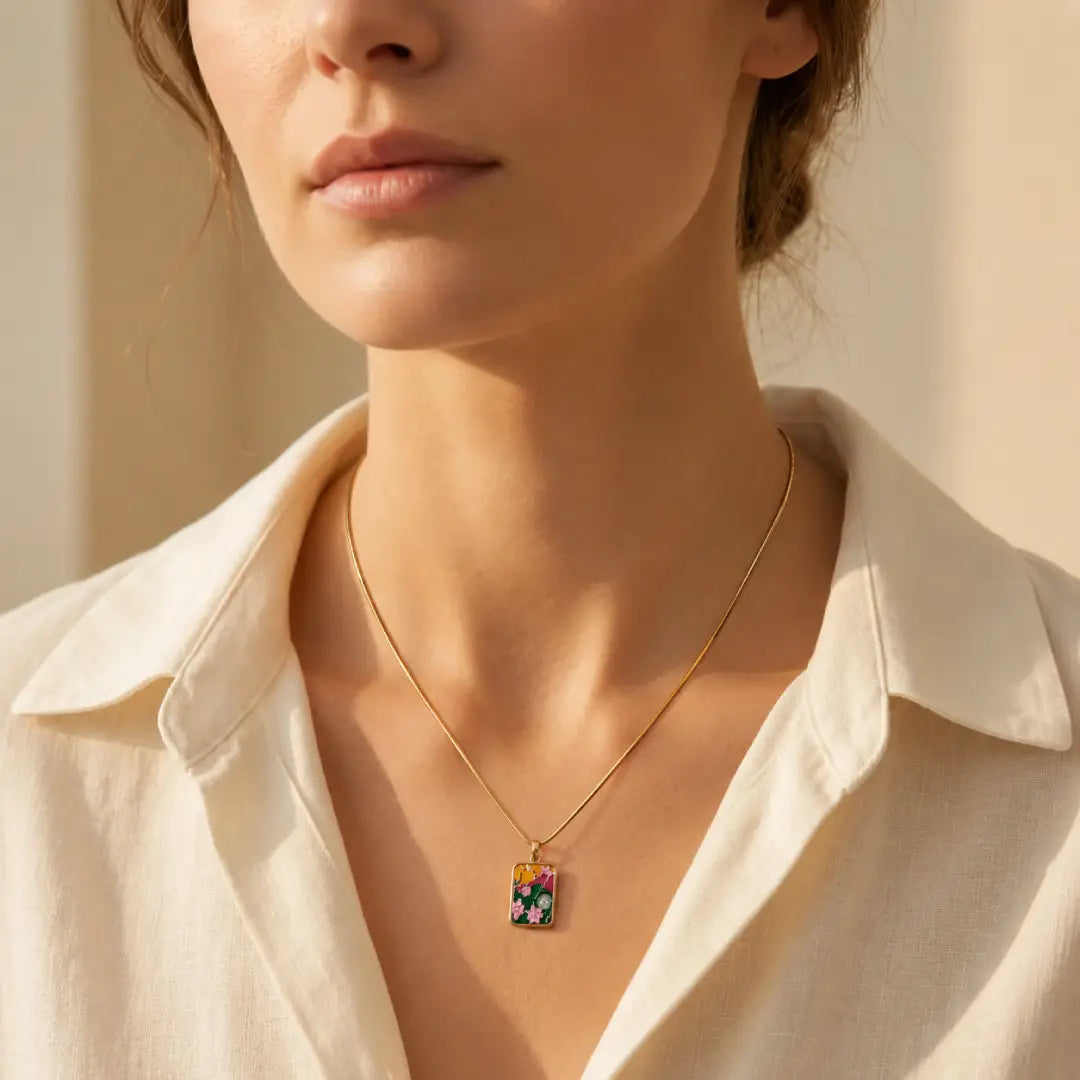 Wildflower Mosaic Necklace