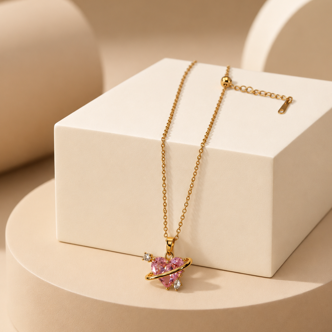Saturn Love Necklace