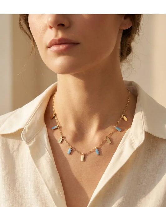 Rectangle Charm Necklace