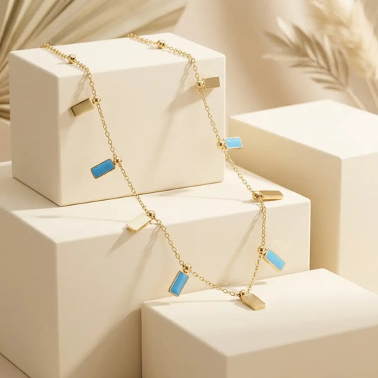 Rectangle Charm Necklace