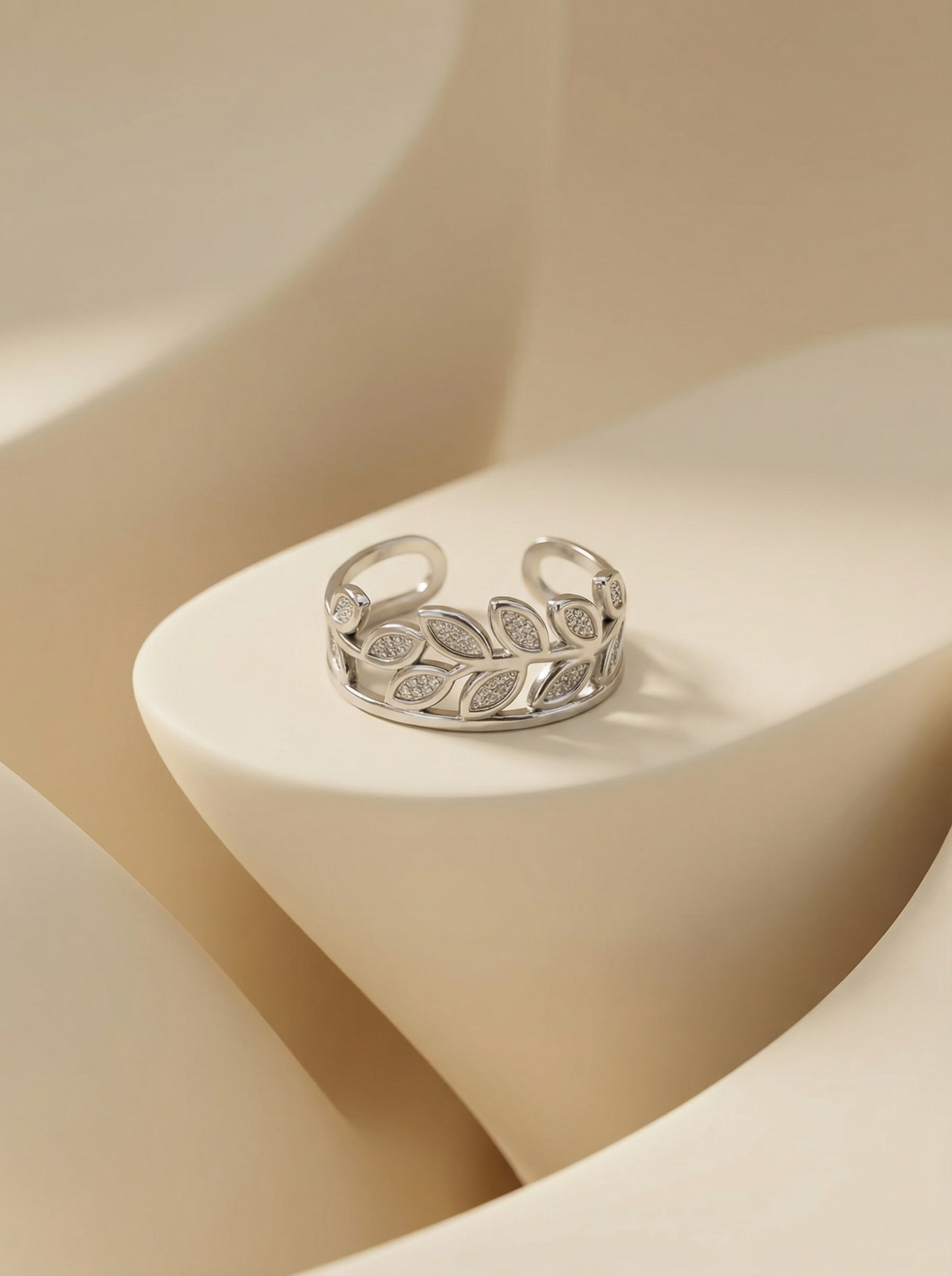 Silver tonned anti tarish ring for women and girls