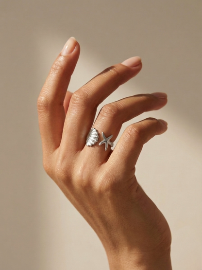 Woman wearing anti tarnish ring