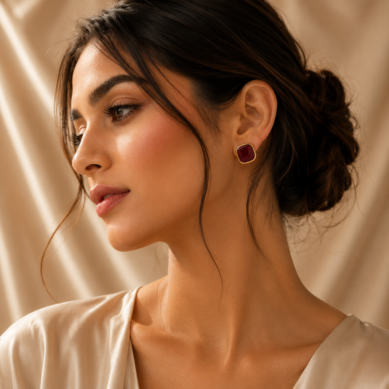 Ruby Frame Studs