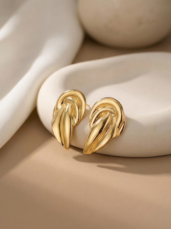 Gold Plated Celeste Flow Studs