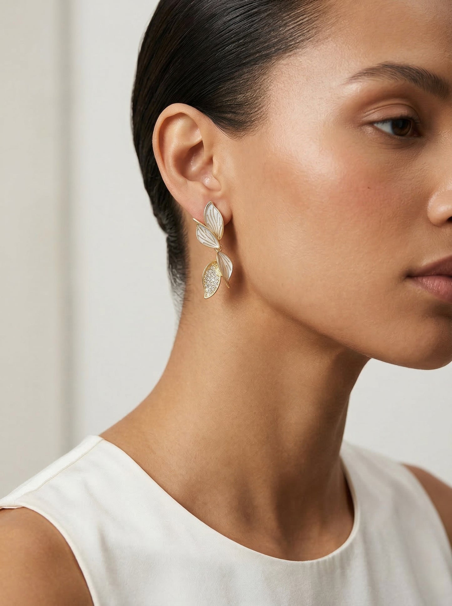 Gilded Leaf Earrings