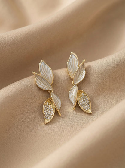 Gilded Leaf Earrings