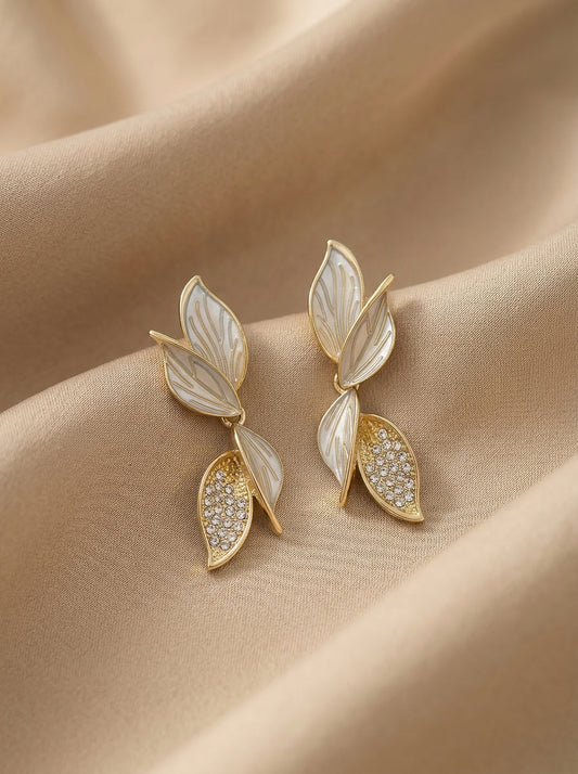 Gilded Leaf Earrings