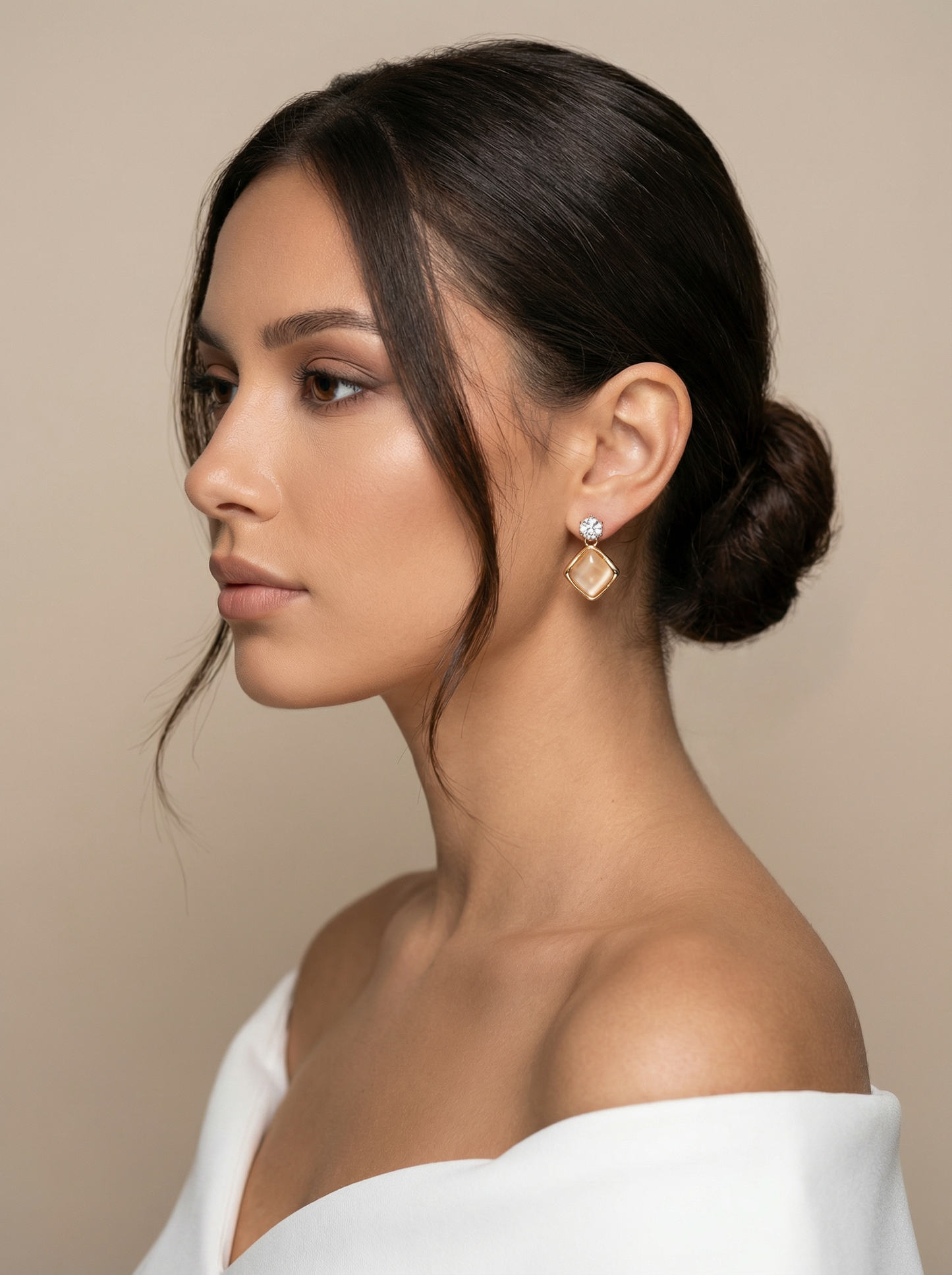 Moonstone muse earrings