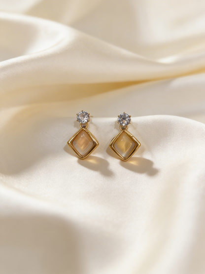 Moonstone muse earrings