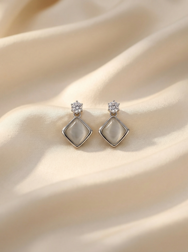 Moonstone muse earrings