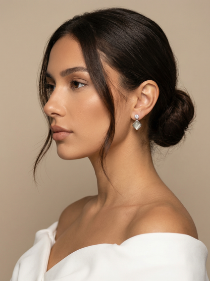 Moonstone muse earrings