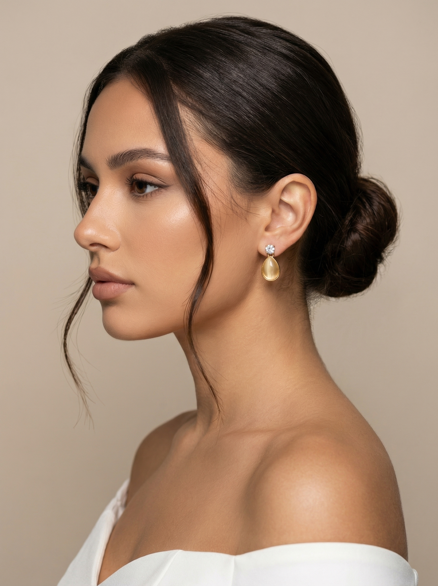 Moonstone muse earrings