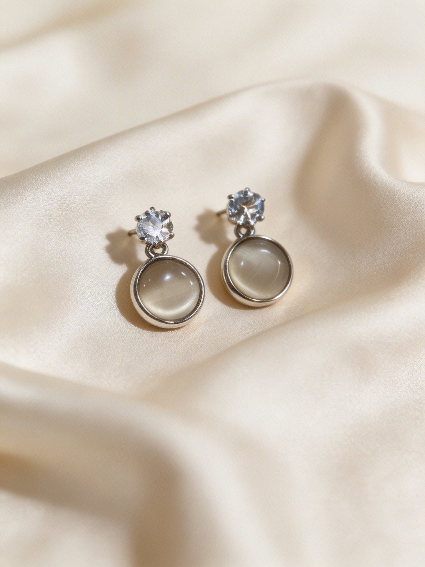 Moonstone muse earrings