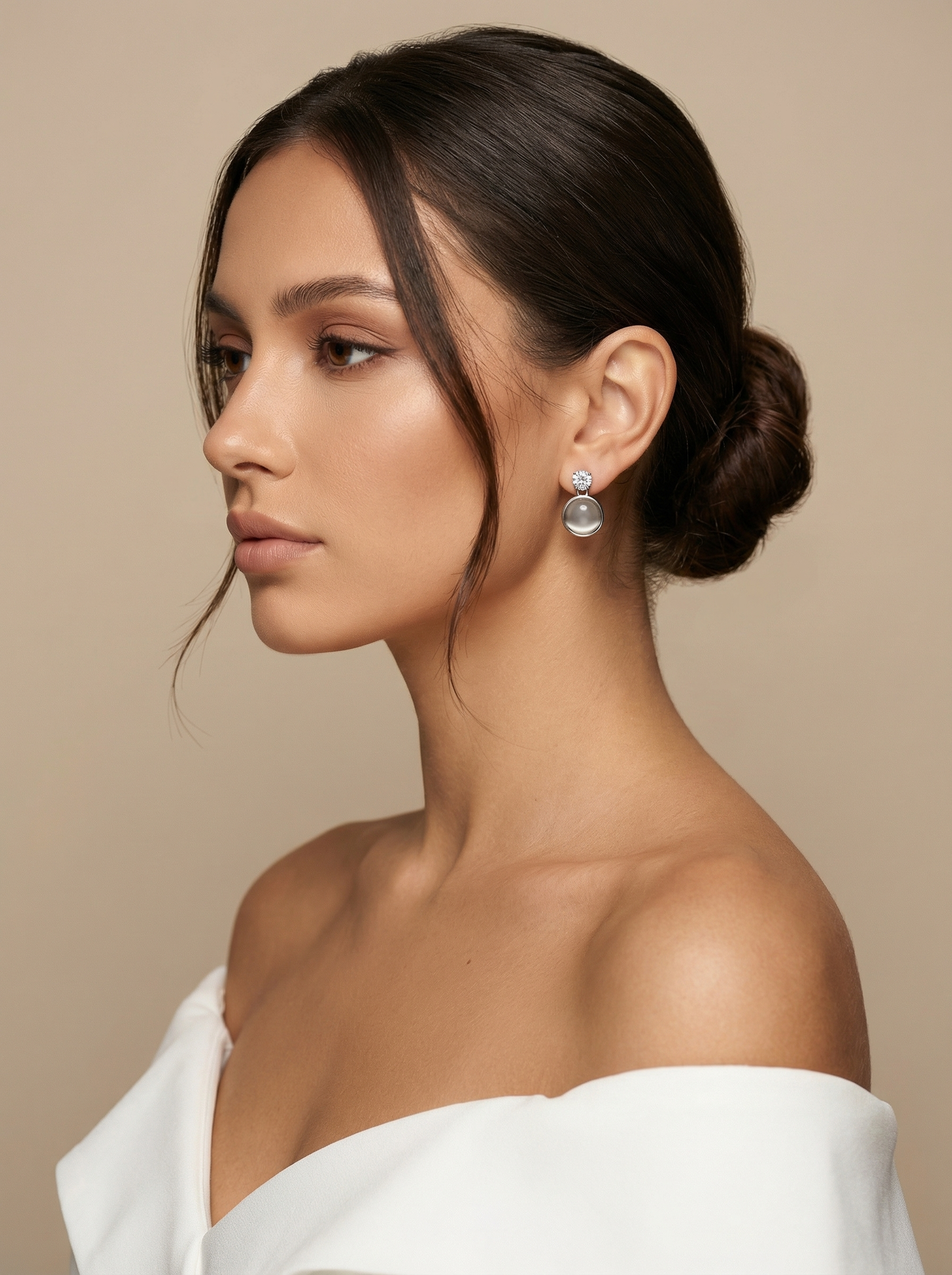 Moonstone muse earrings