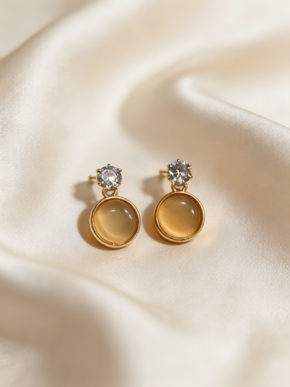 Moonstone muse earrings