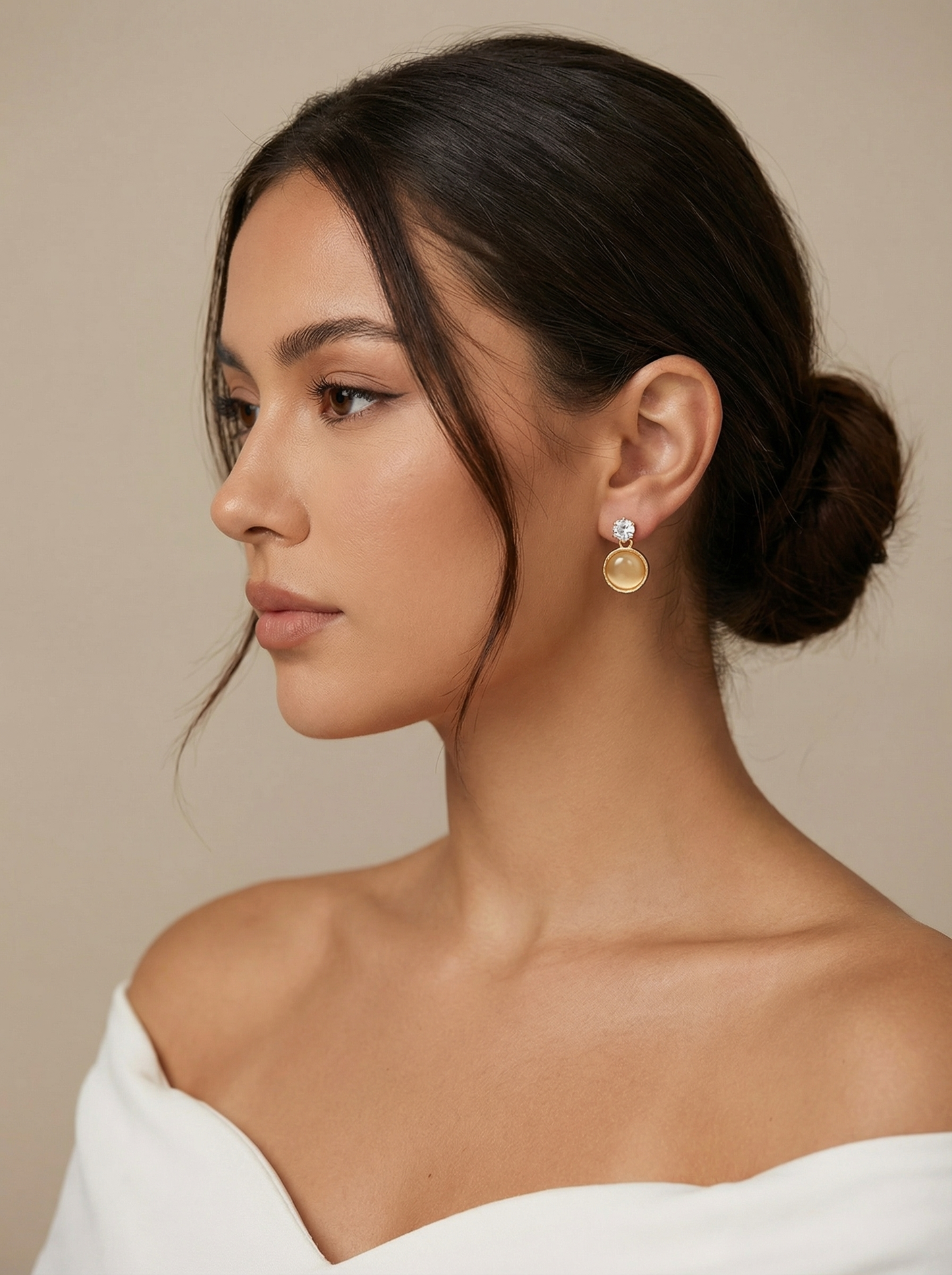 Moonstone muse earrings