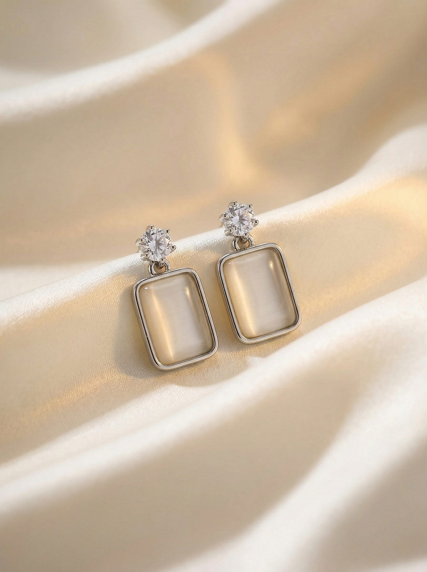 Moonstone muse earrings
