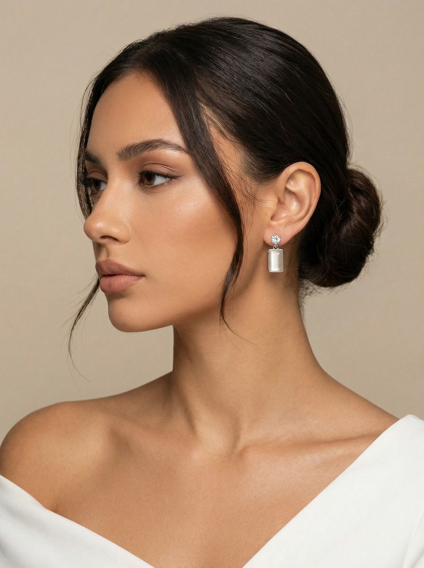 Moonstone muse earrings
