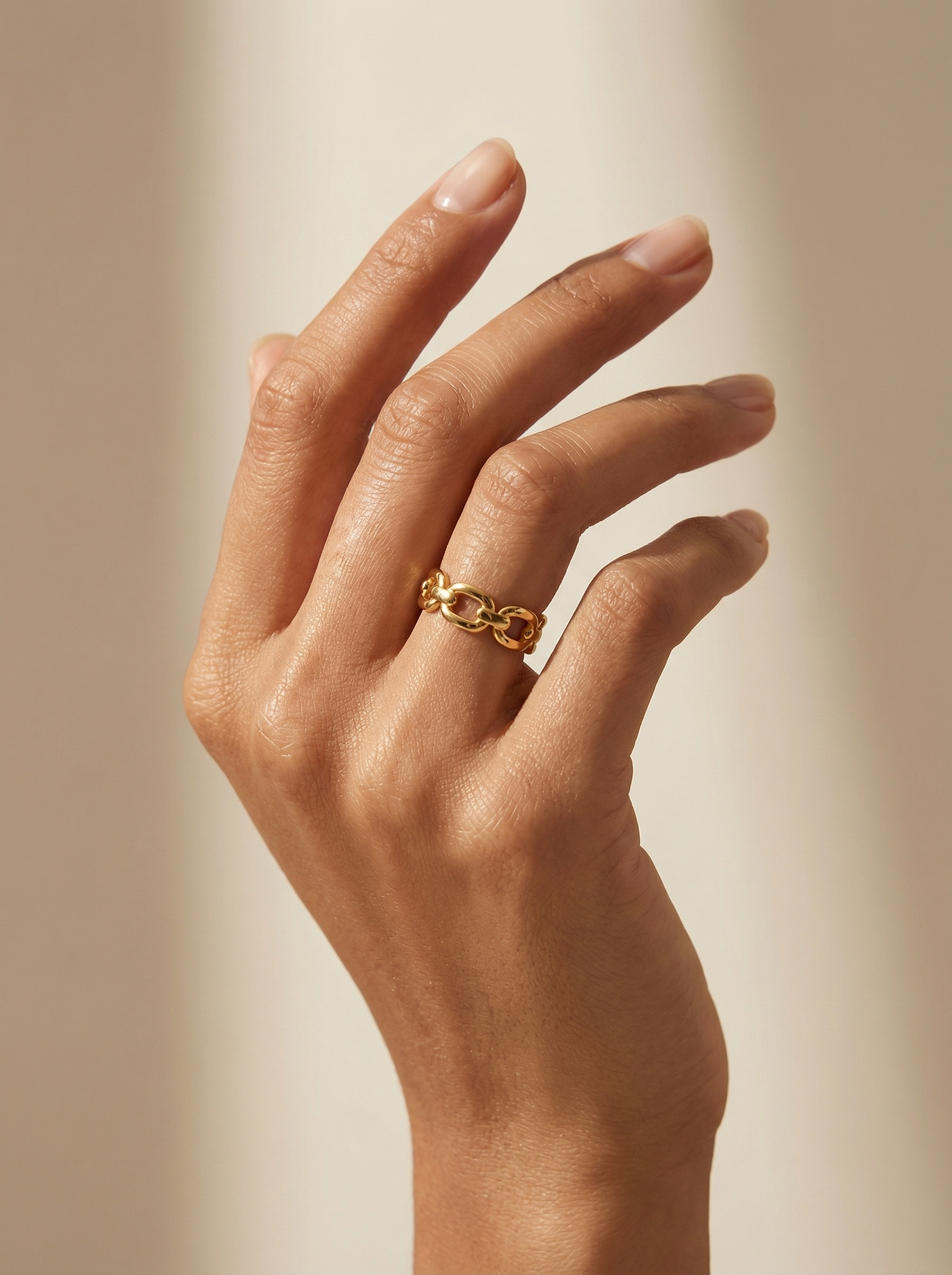 Gold plated Gilded link Ring