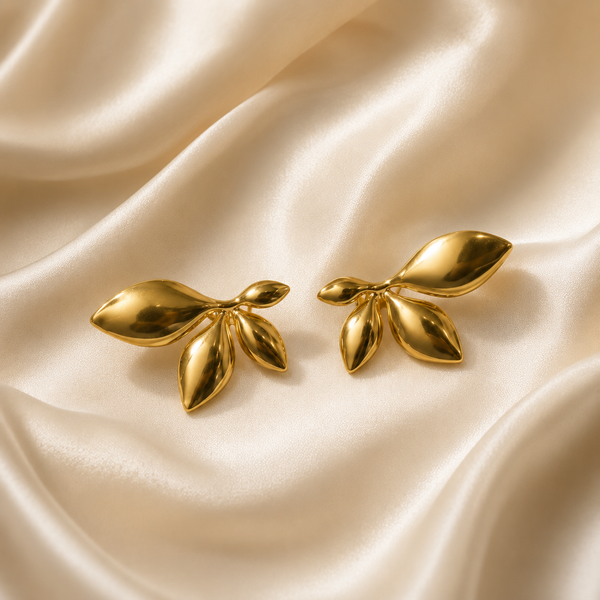 Golden Petal Earrings