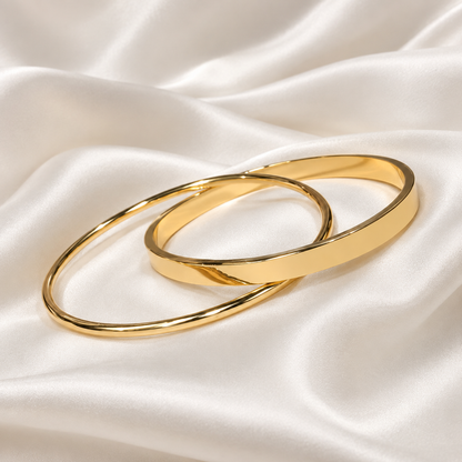 Classic Gold Duo Bangles